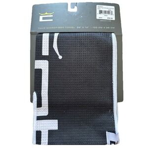NEW Cobra Microfiber‎ Tour Golf Towel Black - 39" x 14"